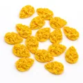 Flat back yellow teardrop resin stones with crushed stone texture for DIY jewelry making - Yellow (11)