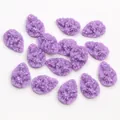 Purple teardrop resin craft gems with crystal druzy texture for DIY jewelry making - Purple (14)
