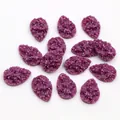 Purple teardrop druzy resin cabochon with faux crystal texture for DIY jewelry making - Purple (15)