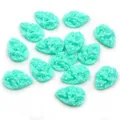 Mint green teardrop resin pendant with crushed stone texture for DIY jewelry making - Mint Green (22)
