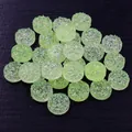 Cabochon scintillanti in resina druzy verde chiaro con retro piatto tondo per fai-da-te - S / Verde Chiaro