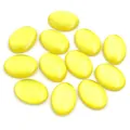 Oval yellow cat's eye resin cabochon stones with high polished finish for DIY jewelry - Bright Yellow Cat Eye Style (T4-27)