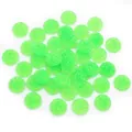 Funkelnde neongrüne runde Druzy-Harzperlen mit flacher Rückseite für DIY-Schmuck - Fluoreszierendes Grün (Stil 34)