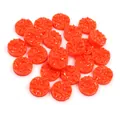 Cabochon druzy tondi in resina rosso-arancio scintillanti per gioielli fatti a mano - S / Rosso Arancio