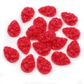 Flatback waterdrop resin druzy charms in sparkling rose red for DIY jewelry making - Red (31)