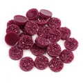 Cabochon tondi in resina druzy viola scuro da 10-12mm per creazione di gioielli DIY - S / Viola ametista