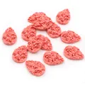Flatback light pink resin teardrop beads with crushed stone texture for DIY jewelry - Light Pink (35)