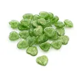 Cabochon coeur vert étincelant avec paillettes 12mm pour la création de bijoux DIY - Style de Cœur à Paillettes Vert Émeraude (V2-07)