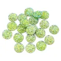 Funkelnde grüne Harz-Druzy-Cabochons für DIY-Schmuck und handgemachtes Kleidungszubehör - Hellgrün (Stil 16)