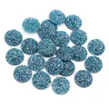 Blaugrüne Glitzer-Harz-Cabochons für handgefertigten DIY-Schmuck und Accessoires - Blaugrün (Stil 25)