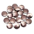 Runde Fischschuppen-Harz-Cabochons in antikem Bronze-Finish für DIY-Schmuckherstellung - Roségold