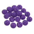 Lila Druzy-Resin-Cabochons mit funkelnder Glitzerstruktur für DIY-Schmuckbasteln - Lila (Stil 33)