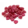 Cabochons en forme de cœur à paillettes rose vif 12mm pour accessoires de bricolage - Style de Cœur à Paillettes Rose Rouge (V2-11)