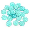 Funkelnde mintgrüne Harz-Cabochons für DIY-Schmuck und Accessoires im Druzy-Stil - Minzgrün (Stil 8)