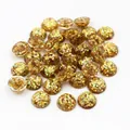 Hars cabochons met gouden glittervlokken voor DIY-sieraden maken accessoires - US 8 / Gouden Glitter (2)