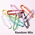 Colorful mixed safety pins with hanging loops for DIY jewelry and accessory making - Five-Layer Style / Random Mixed