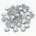 Funkelnde silberne Harz-Glitzer-Cabochons für DIY handgefertigten Schmuck und Zubehör - US 8 / Silber Glitzer (6)