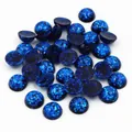 Dunkelblaue Harz-Cabochons mit funkelndem Glitzer und Pailletten für DIY-Schmuck - US 8 / Dunkelblau (7)