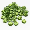 Grüner Glitzer Harz Cabochon mit hexagonalen Pailletten für DIY Schmuckzubehör - US 8