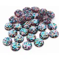 Runde Cabochons aus Harz mit bunten Glitzer-Pailletten für DIY-Schmuckherstellung - US 8 / Bunter Glitzer (11)