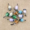 Colorful resin bubble tea pendants in assorted colors for DIY jewelry and crafts - Bubble Tea Style (Q1-24)