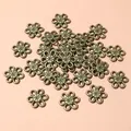 Antik-Bronze 11mm Blumen-Legierungsanhänger für DIY-Schmuck und Halsketten - Bronze