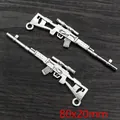 Antik-silberner Scharfschützengewehr-Anhänger aus Legierung, 80x20mm für DIY-Schmuck - Klassischer Scharfschützengewehr-Stil (AC3-31)