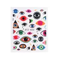 Autocollants ongles Evil Eye colorés avec motifs Pop Art sur planche STZ-822 - Style Pop Art Coloré (STZ-822)