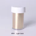Tarro de copos de papel metálico oro claro #04 para nail art y decoración de bricolaje - Oro claro
