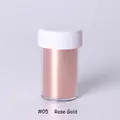 Láminas de celofán metálico oro rosa #05 para arte de uñas en un pequeño bote - Rosa oro