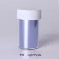 Lámina metálica para uñas color púrpura claro en tarro, tono #11 púrpura suave - Violeta Claro