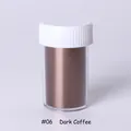 Papel foil metálico café oscuro para uñas en frasco para decoración de manicura artesanal - Café oscuro