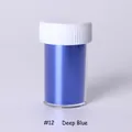 Pegatinas de uñas azul oscuro metálico en botella para manicura artística profesional DIY - Azul marino