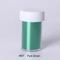 Papel de aluminio verde puro metálico en frasco para manicura DIY y artesanía - Verde