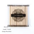 30pcs 7.5cm orange wood nail sticks for cuticle cleaning and manicure art tool set - Small-Standard Style