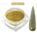 Laser goud nagel glitter poeder nr 03 met holografisch chroom spiegeleffect - 03-Laser Goud