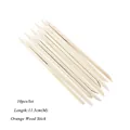 Set of 10 orange wood sticks for nail art, 11.5cm professional manicure cuticle cleaners - Medium-Simple Style