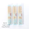 Set of 30pcs orange wood nail sticks for cuticle cleaning and manicures, 11.3cm size - Medium-Standard Style