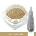 Λήψη macro από ολογραφική σκόνη νυχιών Gulch Gold με εφέ λάμψης λέιζερ για μανικιούρ - Laser Gulch Χρυσό (No.02)