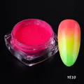 Neon Pink Nagelpulver YE10 mit Verlaufseffekt Display für DIY Maniküre Design - Hellrosa Stil (YE-10)