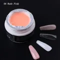 Barattolo di gel per unghie 04 Nude Pink con quattro tip di prova con diversi effetti - Gel per extension / Rosa nudo