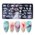 Wedding and floral nail stamping plate STZ-FB04 with heart and butterfly patterns - Wedding Wishes and Natural Plants (FB-04)