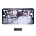 Nail art stamping plate STZ-FB10 with retro patterns and animal print textures - Abstract Art and Animal Texture (FB-10)