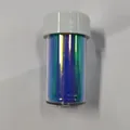 Purple and green aurora nail art cellophane paper in a transparent jar with white lid - Aurora Paper (C04)