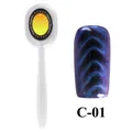Herramienta imán para uñas de gel ojo de gato con acabado efecto de onda azul - Varilla Magnética Ovalada (C-01)