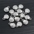 Antique silver alloy seashell pendants for DIY necklace and bracelet jewelry making - Antique Silver