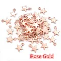 Star-shaped DIY pendant in rose gold finish for necklaces and bracelets - Rose Gold