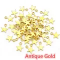 DIY antique gold alloy star charms for necklace and bracelet jewelry making - Antique Gold