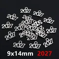 Antique silver 2027 graduation cap charm alloy pendant 9x14mm for DIY jewelry - 2027 Number Style (P4-27)