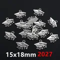 Silver graduation cap charm with 2027 year engraving, 15x18mm alloy pendant - 2027 Graduation Cap Style (Q2-12)